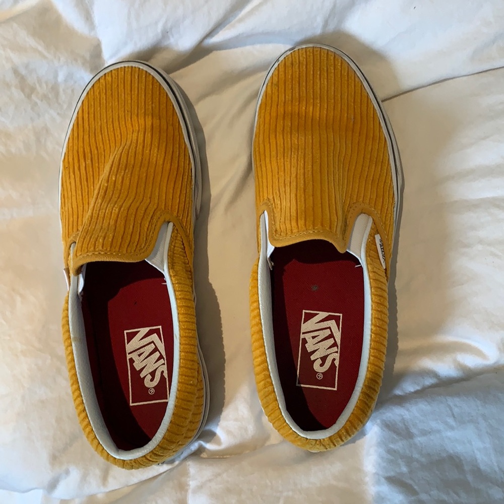 Yellow Corduroy Vans